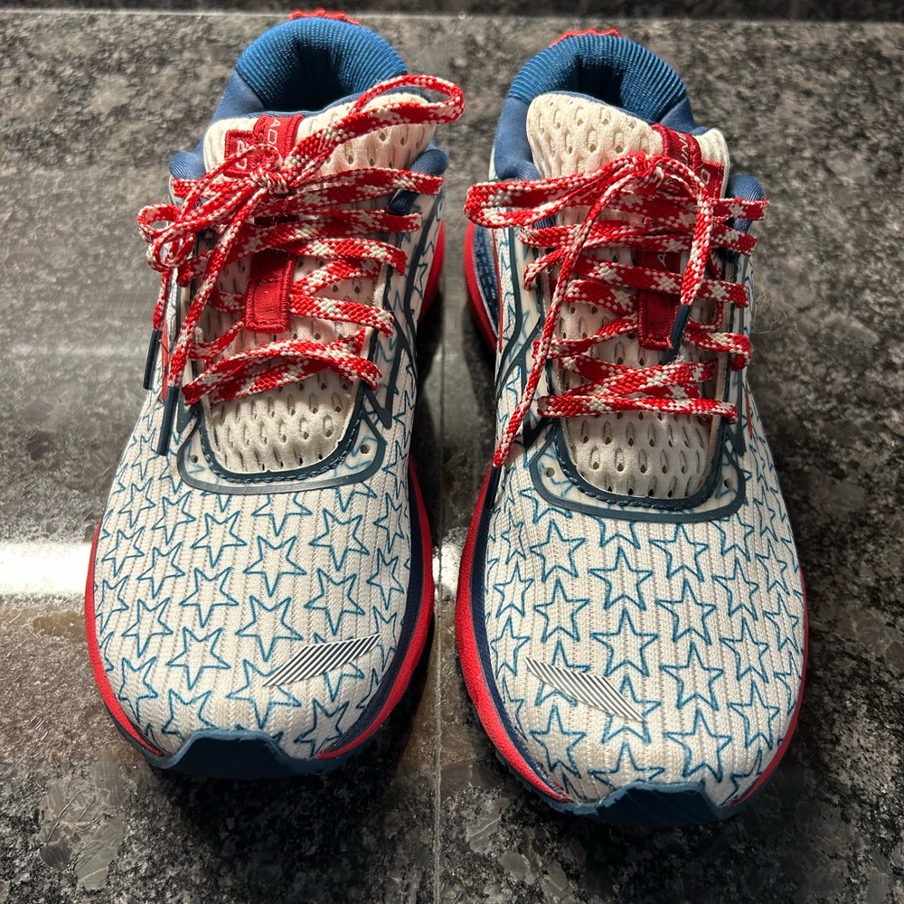 Brooks Women’s Star Pattern Athletic Shoes - Red, White and Blue!